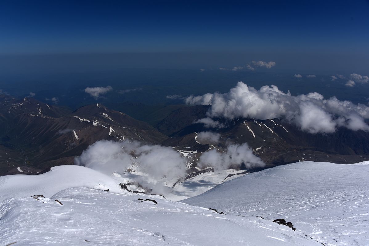 13H View To The Northwest From Mount Elbrus West Peak Summit 5642m